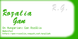 rozalia gan business card