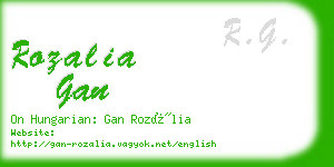 rozalia gan business card